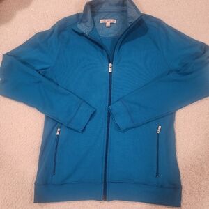 Peter Millar Turquoise Blue Jacket - Womens Sz. Small Pima Cotton/spandex